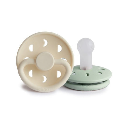 Frigg Speen Maat 2 Moon Cream/Sage Silicone 2-Pack