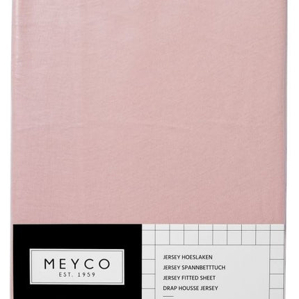 Meyco Hoeslaken Jersey Oudroze 60x120cm