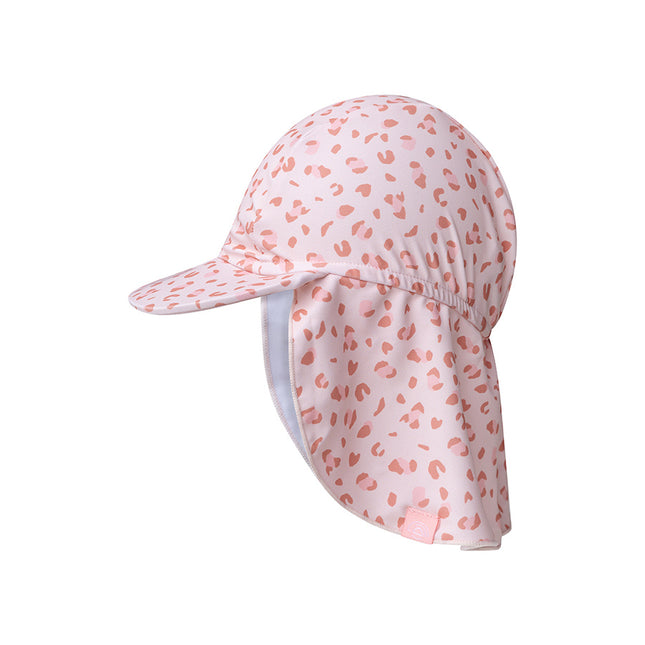 Swim Essentials Sunhat Baby Uv Old Pink Leopard Ochrona szyi