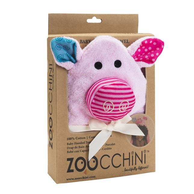 Zoocchini Badjas Baby Pinky The Piglet Katoen