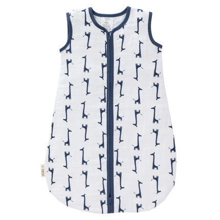 Fresk Slaapzak Baby Muslin Giraf Indigo Blue 2-laags