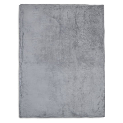 Jollein Ledikantdeken Basic Knit Stone Grey/Fleece 100x150cm