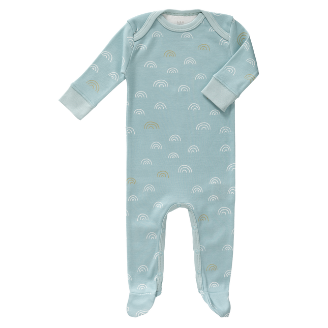 Fresk Baby Pyjama Met Voet Rainbow Ether Blue