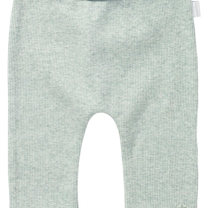 Noppies Baby Broekje Rib Naura Grey Mint Melange