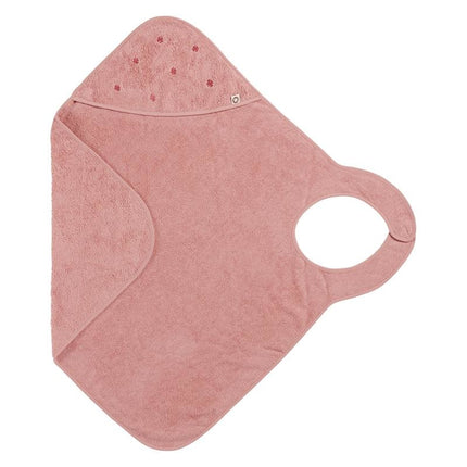 Noppies Badcape Baby Draagbaar Clover Badstof Misty Rose