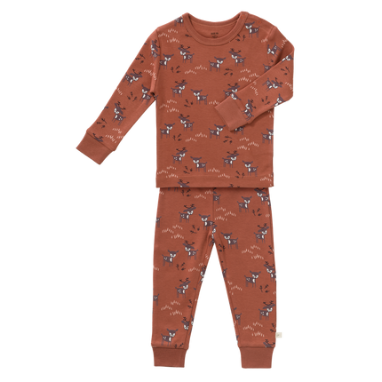 Fresk Baby Pyjama Deer Amber Brown 2 delig