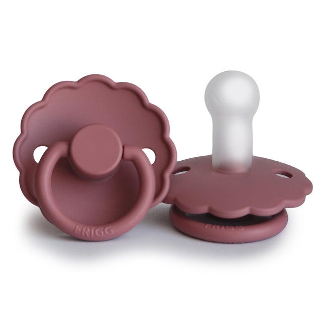 Frigg Speen Maat 1 Daisy Dusty Rose Silicone