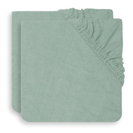 Jollein Aankleedkussenhoes Badstof Ash Green 75x85cm 2st