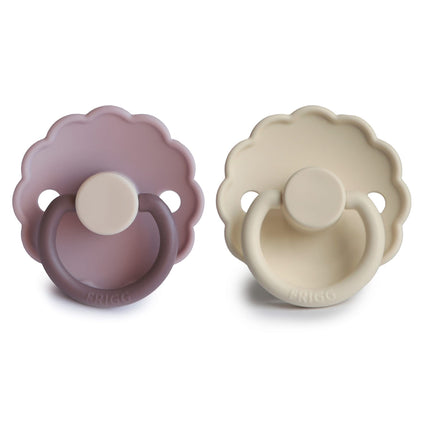 Frigg Speen Maat 1 Daisy Bloom Lav.Haze/Cream Silicone 2-Pack