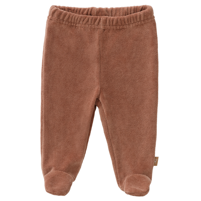 Fresk Baby Broekje Velours Met Voet Twany Brown