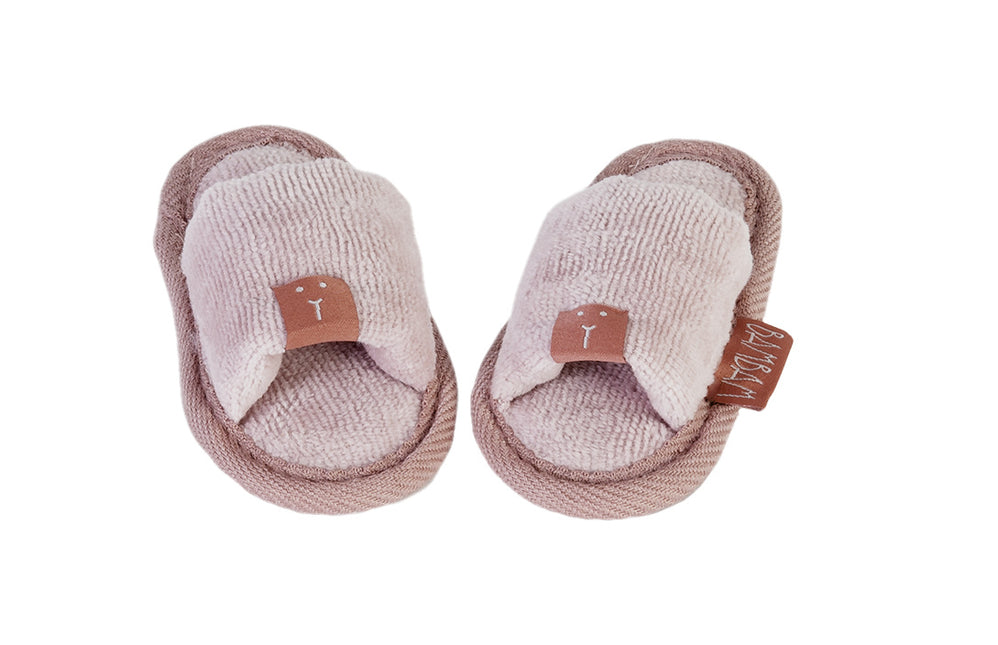 Organiczne kapcie BamBam Babyshoes w kolorze różowym