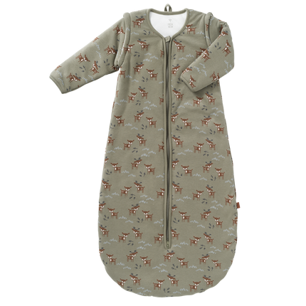 Fresk Slaapzak Baby Deer Met Afritsbare Mouw Olive 70cm