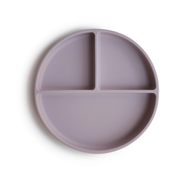 Mushie Baby Plate Silicone Soft Lilac