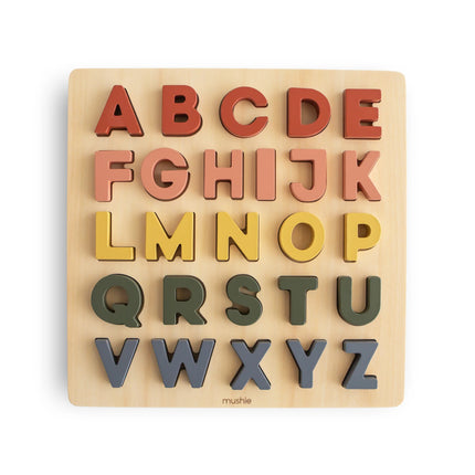 Mushie Puzzel Wooden Letters