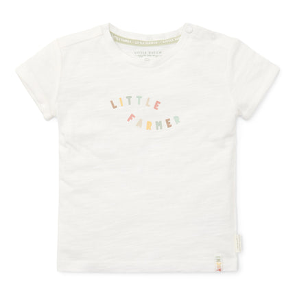 Little Dutch Baby Shirt Korten Mouwen Off White Little Farmer