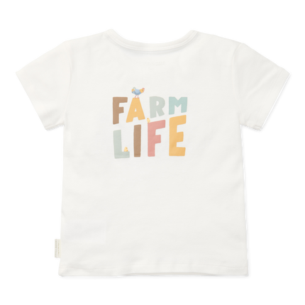 Little Dutch Baby Shirt Korte Mouwen Off White Farm Life