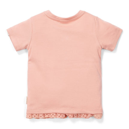 Little Dutch Baby Shirt Korte Mouwen Flower Pink