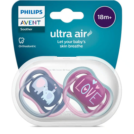 Philips Avent Fopspeen +18 Maanden Air Olifant/Tekst