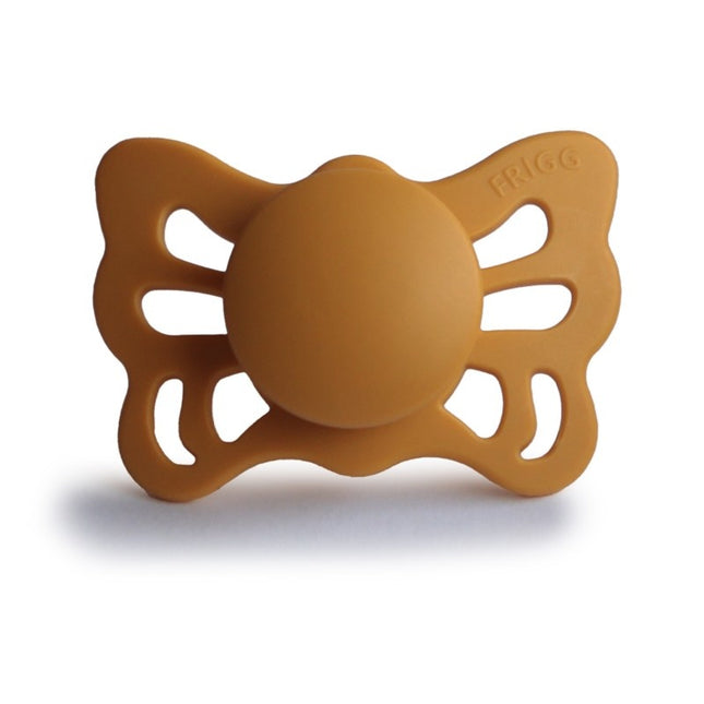 Frigg Speen Maat 1 Butterfly Anatomical Honey Gold Silicone