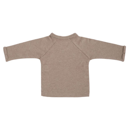 Baby's Only Overslag Shirt Baby Melange Clay Prematuur