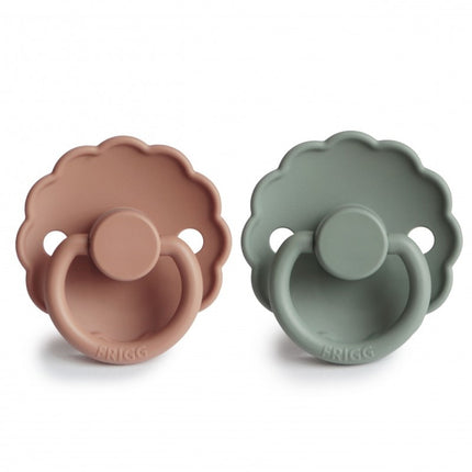 Frigg Speen Maat 2 Daisy Lilypad/Rose Gold Silicone 2-Pack