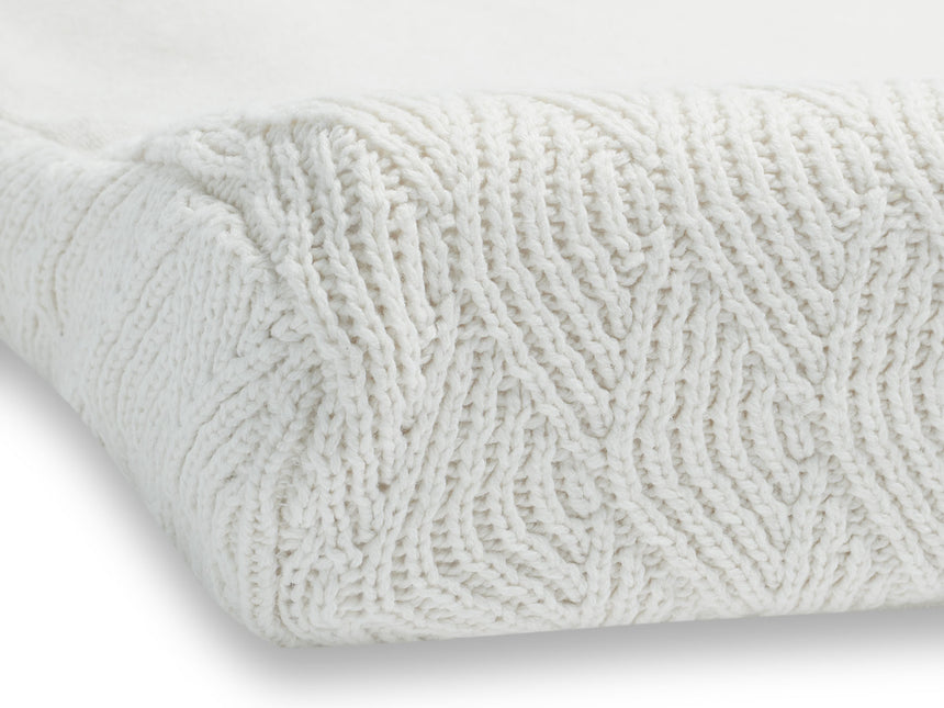 Jollein Aankleedkussenhoes River Knit Cream White 50x70cm