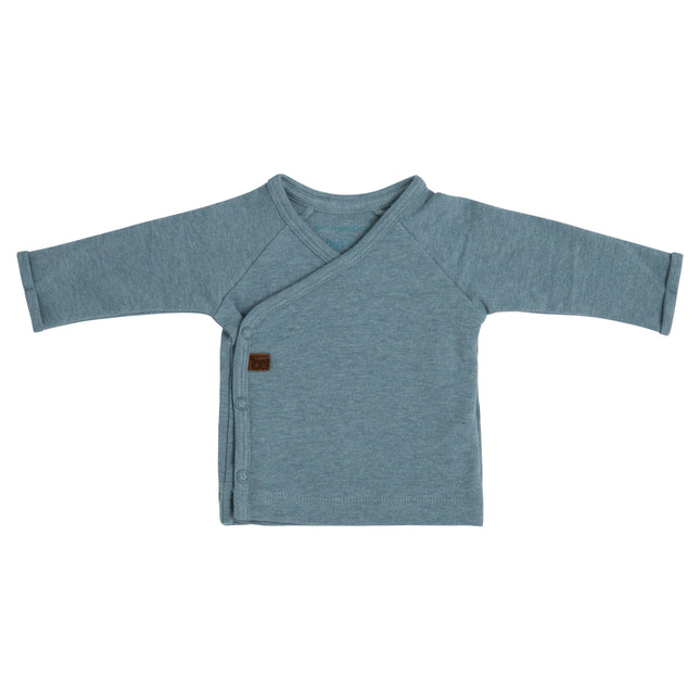 Baby's Only Overslag Shirt Baby Melange Stonegreen Prematuur