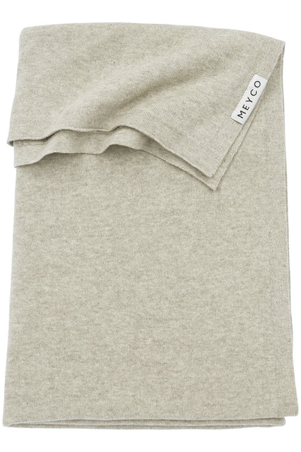 Meyco Wiegdeken Knit Basic Sand Melange