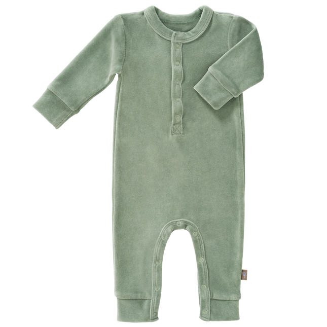 Fresk Baby Pyjama Velours Forest Green