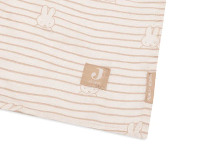 Jollein Hydrofiele Doek Miffy Stripe Biscuit 115cm 2St