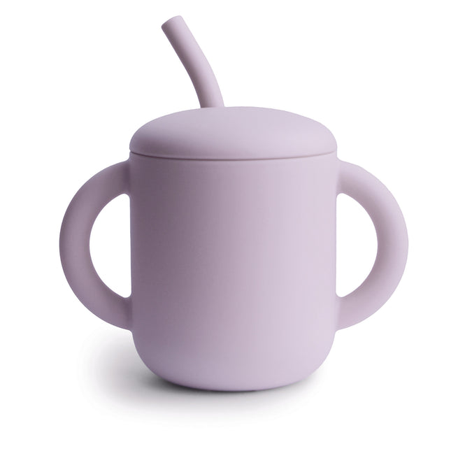 Mushie Straw Cup Soft Lilac