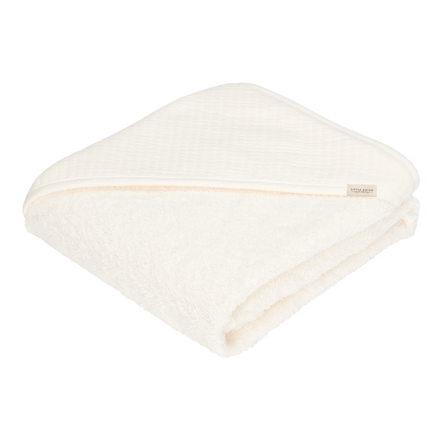 Little Dutch Badcape Baby Pure Soft White