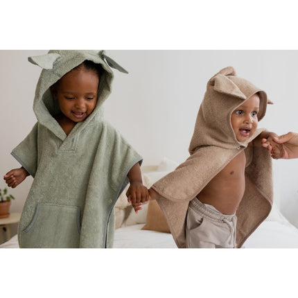 BIBS Badcape Baby Poncho Kangaroo Woodchuck