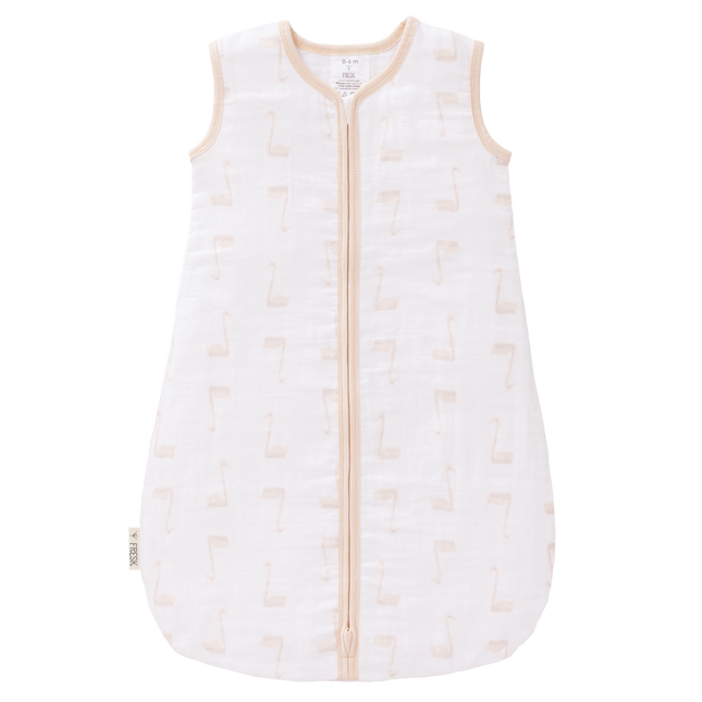 Fresk Slaapzak Baby Muslin Swan Pale Peach 2-laags