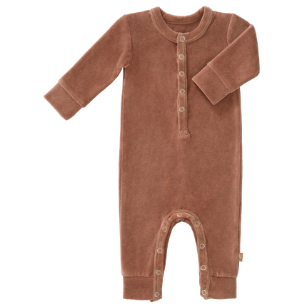 Fresk Baby Pyjama Velours Twany Brown