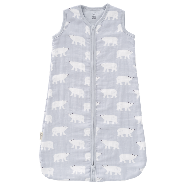 Fresk Slaapzak Baby Muslin Polar Bear 2-laags