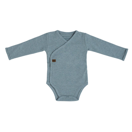 Baby's Only Romper Lange Mouw Melange Stonegreen