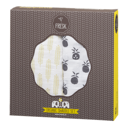 Fresk Hydrofiele Doek Pineapple 70x60cm 2st