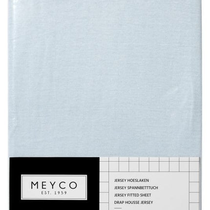 Meyco Hoeslaken Jersey Lichtblauw 40x80/90 cm