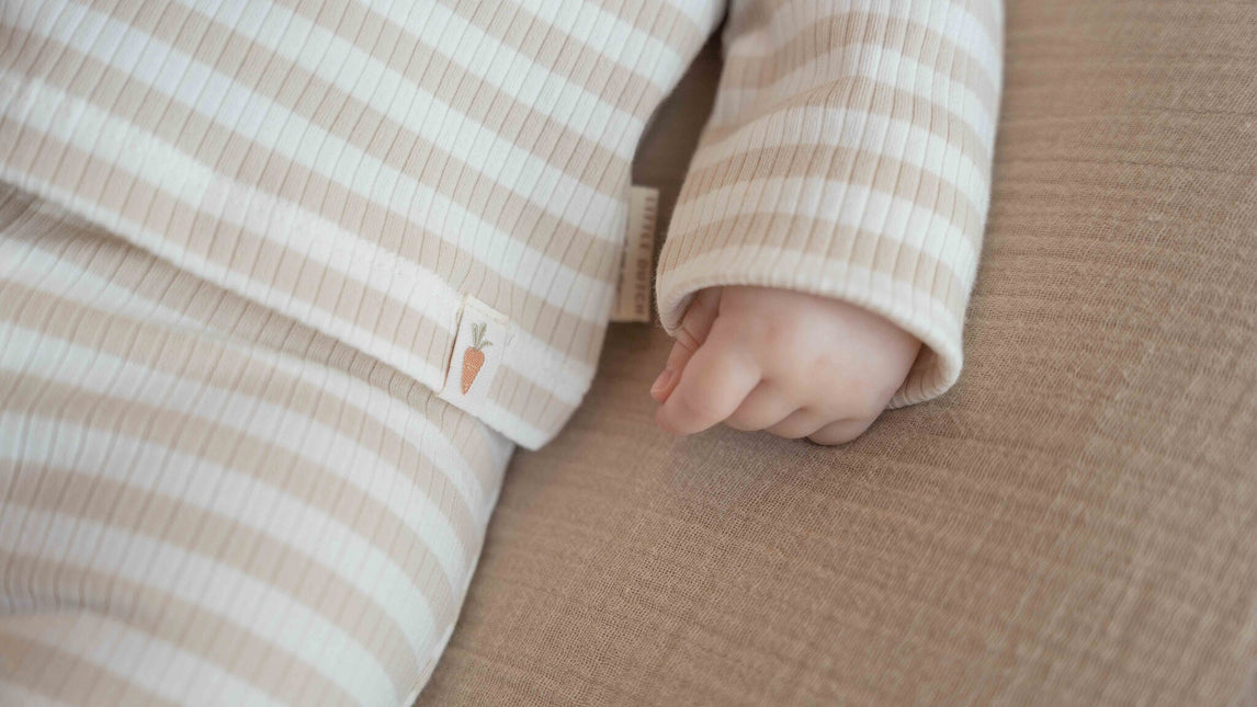 Little Dutch Broekje Stripe Sand/White