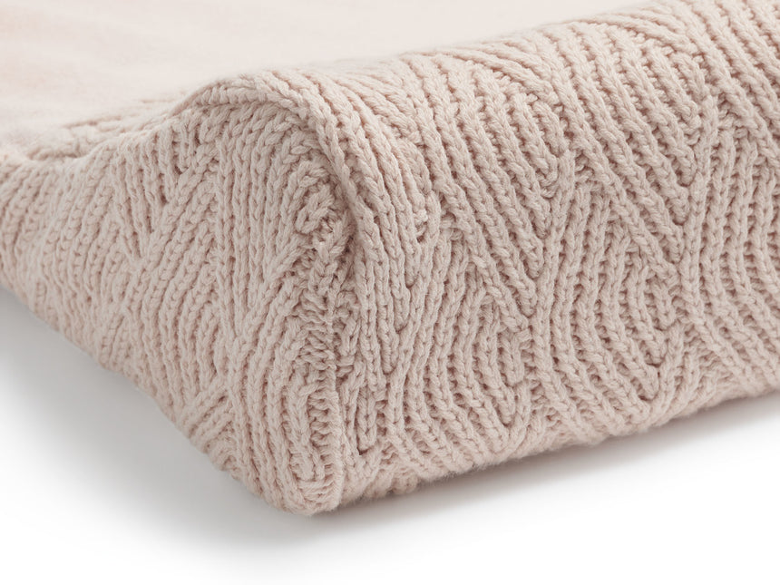 Jollein Aankleedkussenhoes River Knit Pale Pink 50x70cm