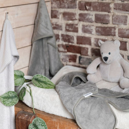 Baby's Only Wikkeldeken Baby Cozy Dusty Grey met Voetjes