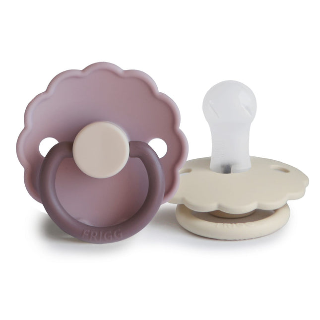 Frigg Speen Maat 1 Daisy Bloom Lav.Haze/Cream Silicone 2-Pack