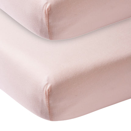 Meyco Hoeslaken Jersey Lichroze 70x140/150 cm 2st