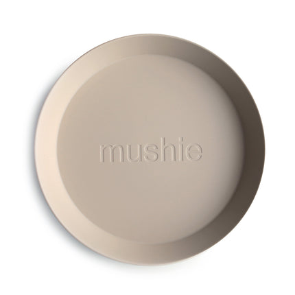 Mushie Baby Bordje Rond Vanilla 2st