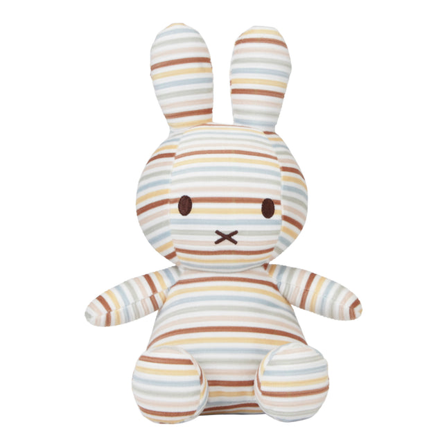 Miffy Little Dutch Vintage Sunny Stripes Cuddle 25cm na całej powierzchni