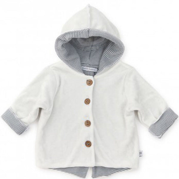 Bamboom Baby Vestje Met Capuchon Velvet Off White