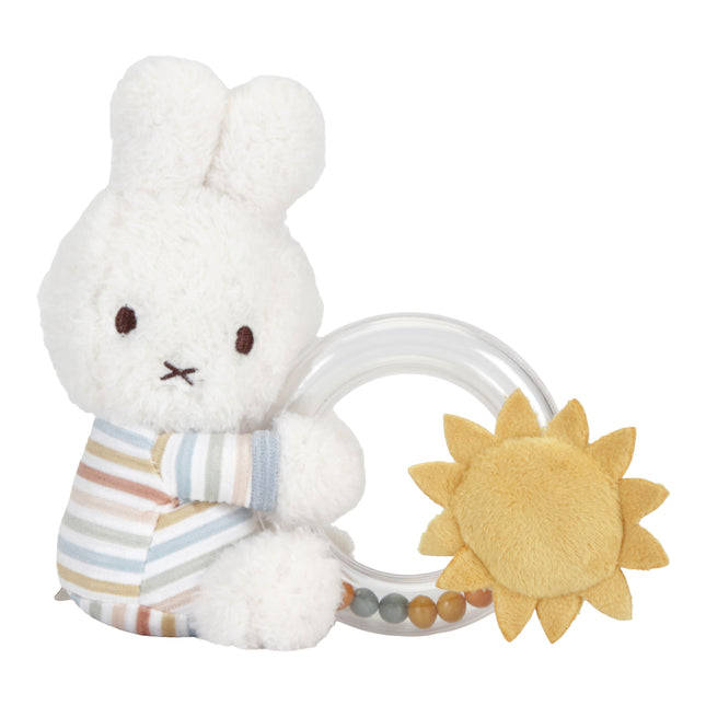 Grzechotka Miffy Little Dutch Vintage Sunny Stripes Ring Rattle