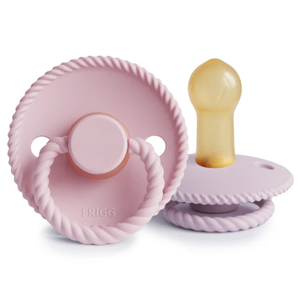 Frigg Speen Maat 1 Rope Baby Pink/Soft Lilac Silicone 2-Pack