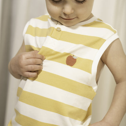 Little Dutch Baby Shirt Sunny Yellow Stripes